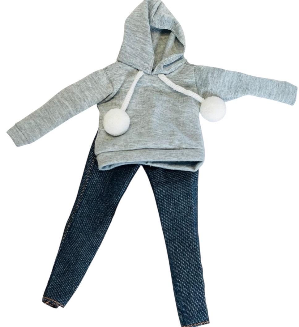 Doll Outfit Set: Jacket, Hoodie, Boots - Made to Move & Curvy Dolls