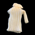 Doll Clothes 1:6 Scale, Pink Cable Knit Sweater, Curvy and Regular Fit