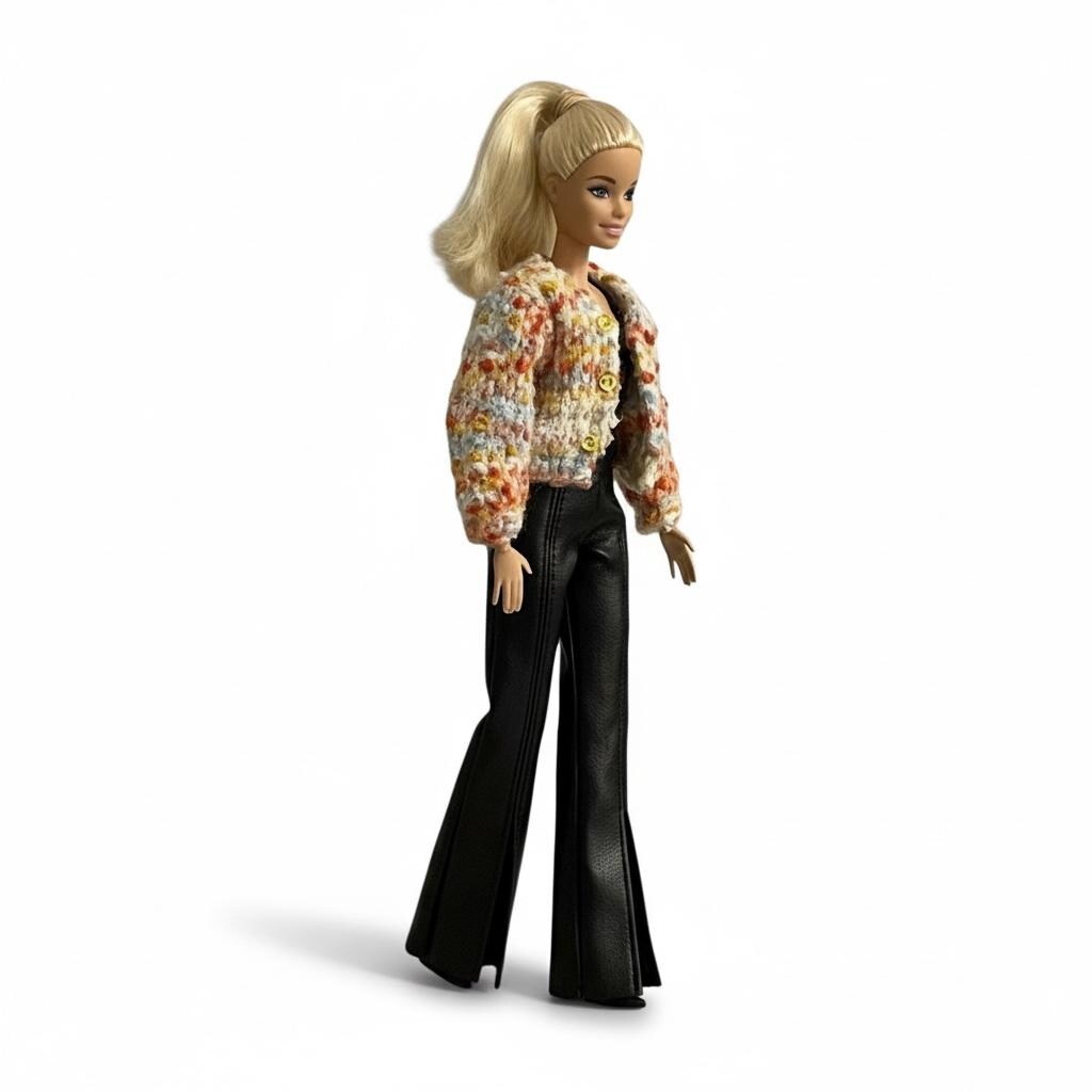 Faux Leather Fashion Doll Pants, Skirts and Accessories