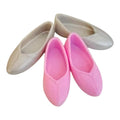 Curvy Doll Shoes: Flat Feet, Assorted Colors
