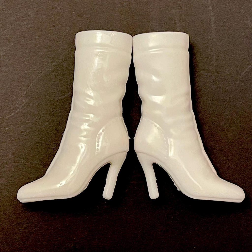 Black Ankle Doll Boots: 11-12" Fashion Doll Shoes