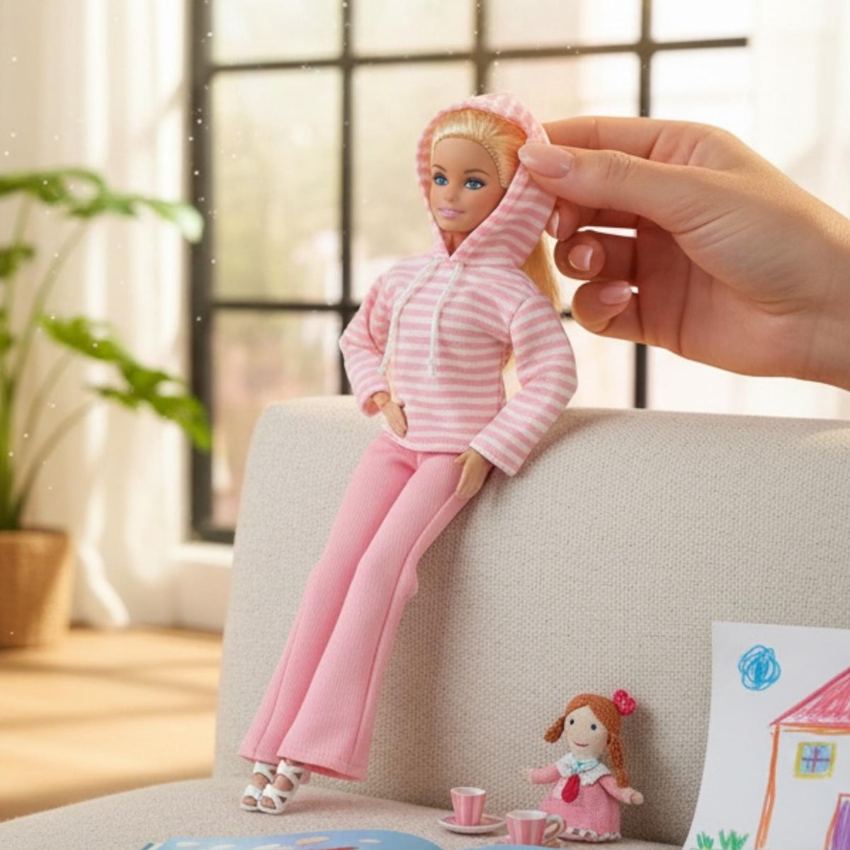 Doll Outfit Set: Jacket, Hoodie, Boots - Made to Move & Curvy Dolls