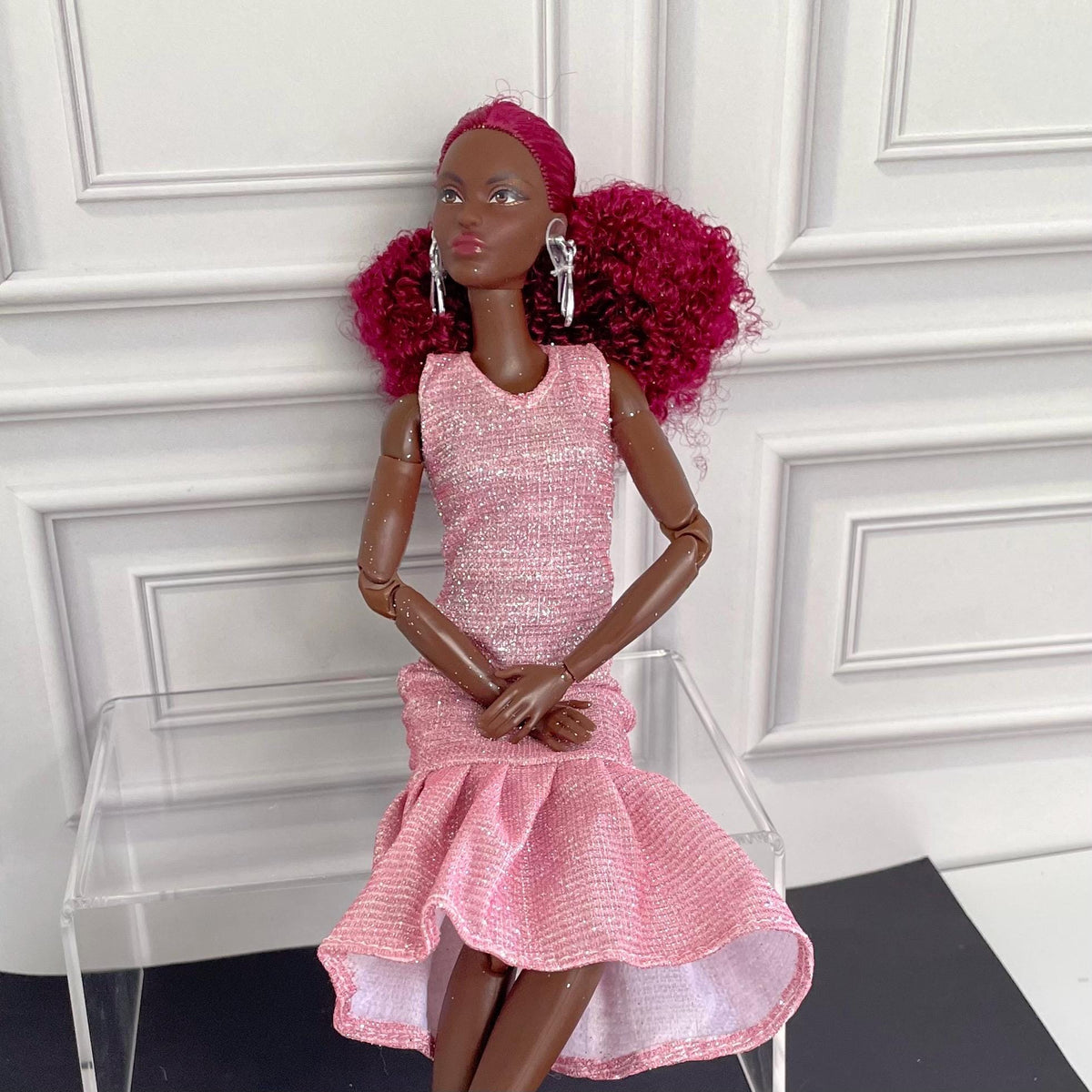 Sparkle Evening Dress: MTM Fashion Doll Clothes, 1:6 Scale