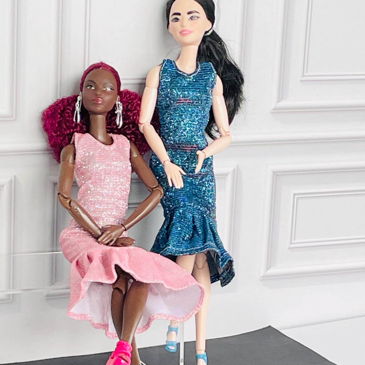 Sparkle Evening Dress: MTM Fashion Doll Clothes, 1:6 Scale