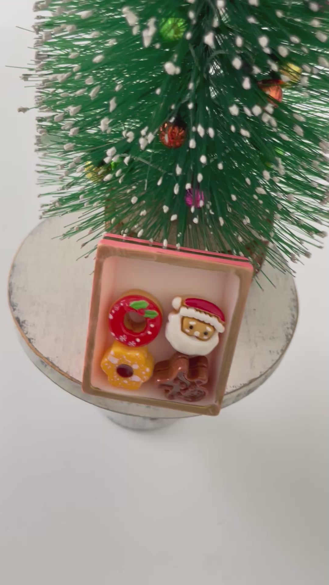 Christmas Gingerbread Sweater, Miniature Cookies and tray, Holiday Sweater, Fits 11.5” Fashion Doll